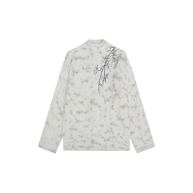 260克重磅扎染德绒半高领打底衫【有货】HD019-DR25530RB-P25，男装T恤，电商019-1