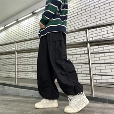 工装裤设计感小众oversize街头嘻哈高街潮流潮牌K07137-P45，男装休闲裤，星座308B-1