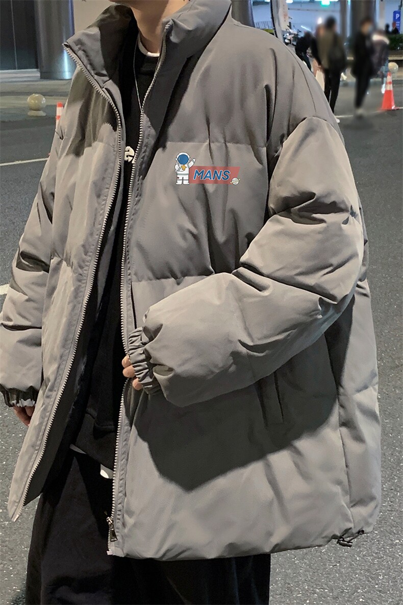 港风秋冬新款保暖立领宽松棉服外套男MY62035P115控138,男装棉衣,电商A268A