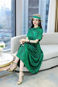 醋酸连衣裙 现货图片