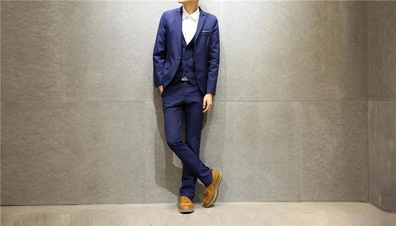 青年修身西装外套秋冬款男士休闲纯色水洗棉小西服男便服,男装西服,星座1607
