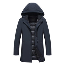 B2398鹅绒精品高端男士内胆帽子可脱卸精品羽绒服1轻奢拍品质，男装羽绒服，钱塘207-3