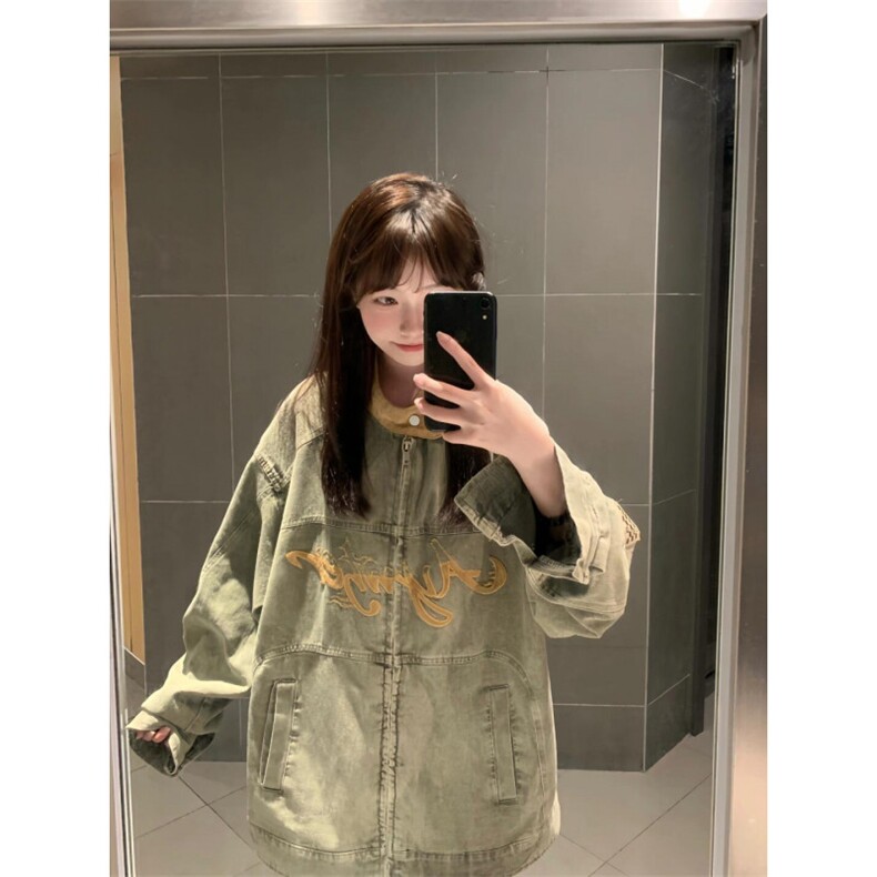 【有货】cleanfit刺绣牛仔外套男高级感痞帅夹克JK8635HH-特P85图片