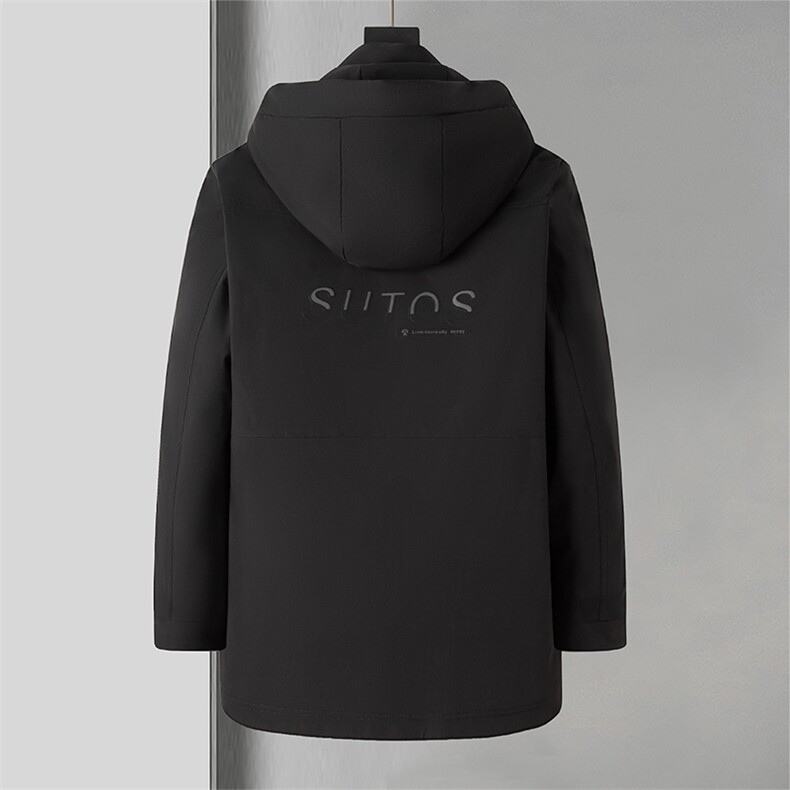 ANY22020钱塘2020-3中长款男士商务休闲连帽保暖羽绒服外套P318,男装羽绒服,钱塘207-3