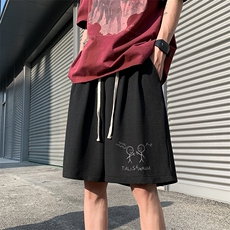 冰丝短裤男士大码宽松休闲五分裤男运动中裤MK37302-P15，男装休闲裤，电商A040