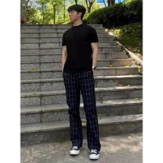 网图现货美式痞帅高级感裤子薄款潮流百搭男K1002/P40，男装休闲裤，星座205-3