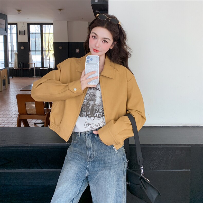 已出货春装新款~皮衣外套女1楼南36-39吾爱衣-A2515-P145-K258,女装皮衣,1C083
