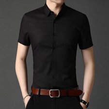C68002021年夏季新款男式短袖衬衫男商务休闲高端男装，男装衬衫，电商B360