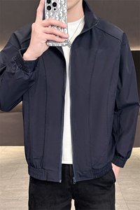 新款中性风户外夹克男立领纯色上衣冲锋衣外套A157B-JK7866-P60图片