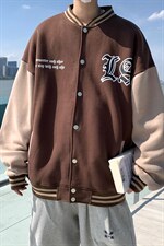22秋新款宽松休闲撞色情侣棒球夹克卫衣外套B266-Y612-P65，男装夹克，星座B257-1