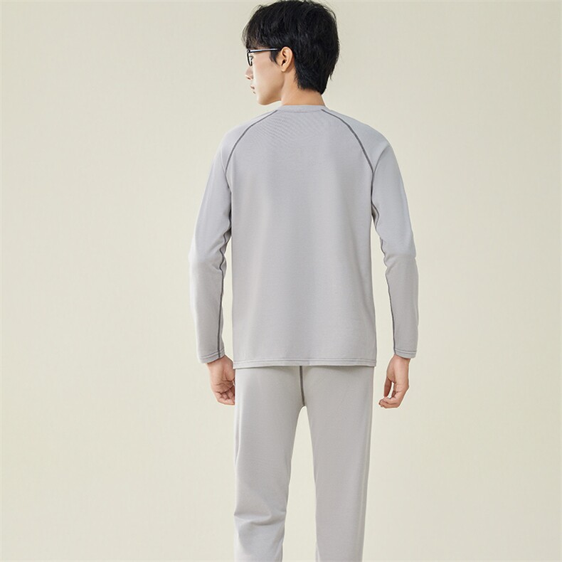 男士秋衣秋裤休闲情侣保暖内衣套装两件套TZ3605-P55,男装休闲套装,星座310B-3