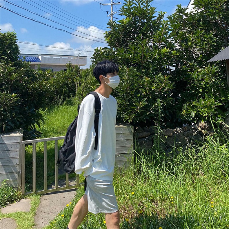 816B-DS88-P352024春夏男女韩纯色卫衣打底百搭情侣休闲宽松棉,男装卫衣,星座816B