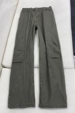 B221美式ins高街斜切宽松休闲洗褪弯刀牛仔裤LK26619-特P50控88，男装牛仔裤，电商B221
