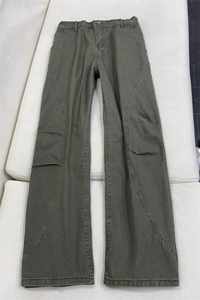 B221 美式ins高街斜切宽松休闲洗褪弯刀牛仔裤 LK26619-特P50控88图片
