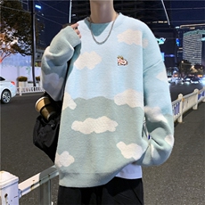 软糯毛衣男冬季韩版潮流宽松圆领针织衫MY5053P40，男装针织衫/毛衣，星座1116-2