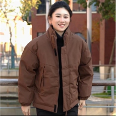 现货美式高街休闲夹克冬季立领纯色三防户外工装加厚棉服外套，男装夹克，电商A486