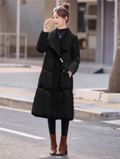 现货2025气质优雅提花大西装翻领拼接新中式白鸭绒羽绒服，女装羽绒服，时尚俏佳人