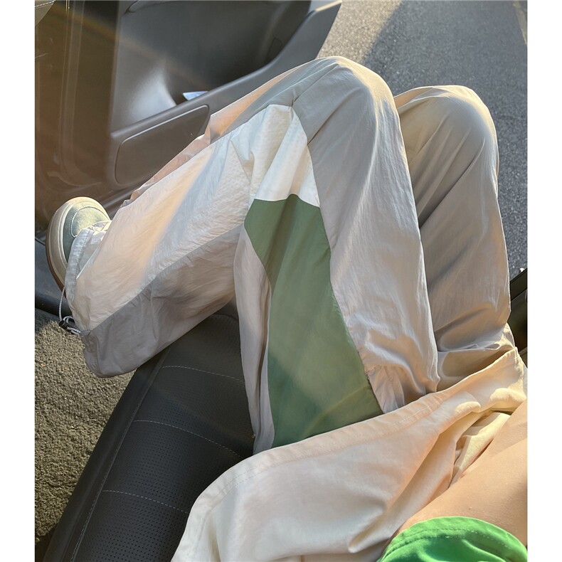 XZ612-K785-P55控79夏季伞兵裤运动街舞休闲裤撞色拼接速干裤,男装休闲裤,星座612