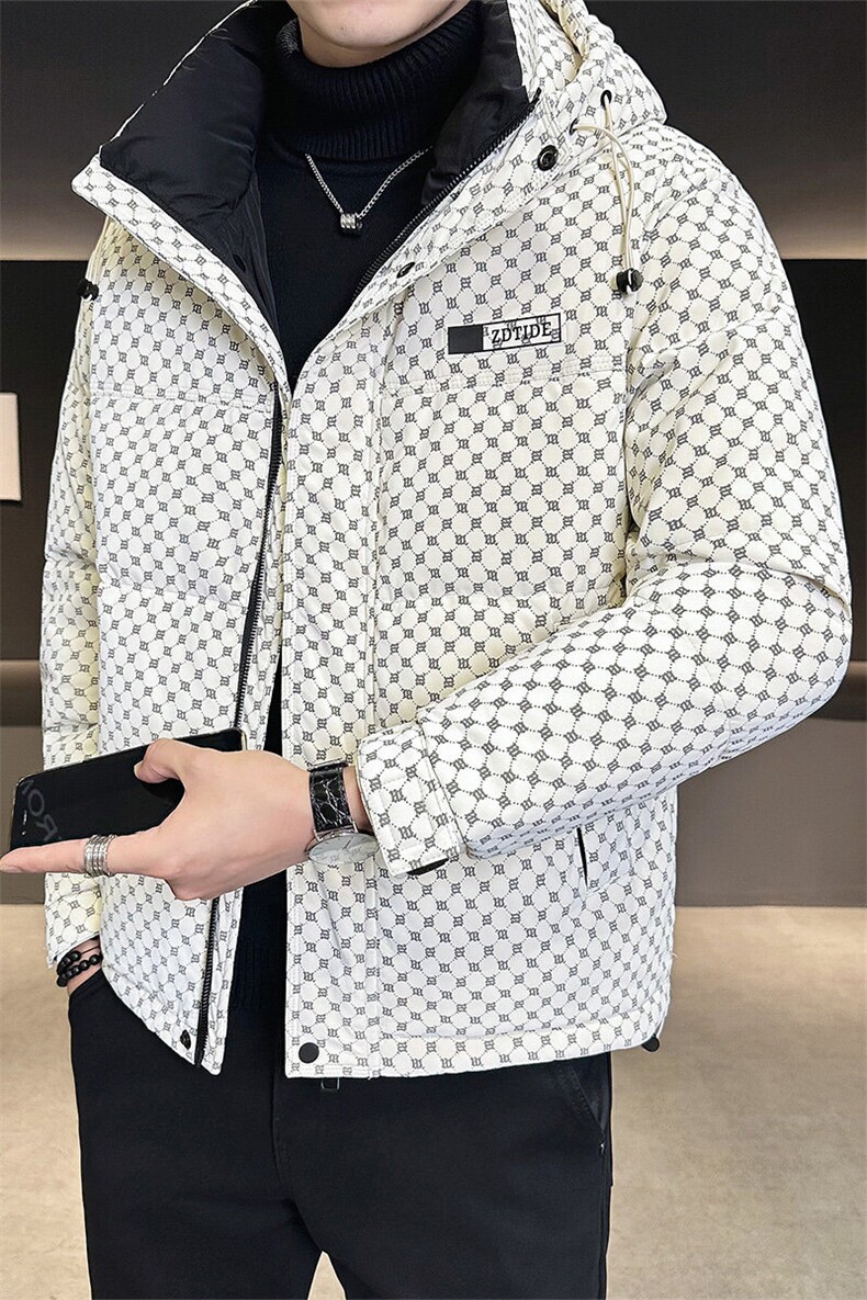 标50绒店主风冬季连帽字母皮羽绒服男外套8873-P215控券后288,男装羽绒服,电商B338