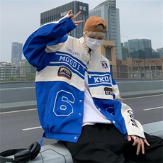 春秋美式机车服外套男休闲宽松百搭情侣可拆卸棒球夹克J5148-p63，男装夹克，星座1008-2