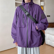 F408P58男生秋装新中式潮牛仔外套男复古宽松水洗做，男装工装外套，星座512-6