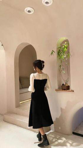 秋款新款现货连衣裙m-4xL，女装连衣裙，董与陈