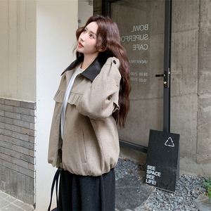 现货新款韩版时尚宽松休闲荷叶边羽绒服90绒外套女减龄白鸭绒上衣图片