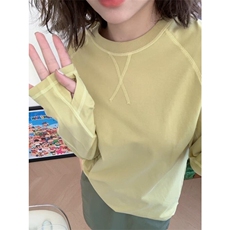 高品户外情侣登山健身运动撞色线插肩袖T恤打底衫男女A790-P55，男装T恤，星座1505