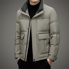 冬季男士羽绒服加厚商务休闲鸭绒保暖上衣中年男士爸爸冬装外套，男装羽绒服，电商B212（原钱塘6029）