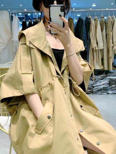 料风衣 双穿 可当披肩 可风衣穿。，女装风衣，雪莉雷拉