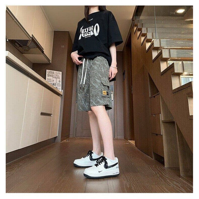 潮牌痞帅炸街五分裤男夏季美式vibe裤子工装短裤1008-LYD111-p37,男装牛仔裤,星座1008