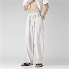 2026夏季风棉麻休闲裤汉服宽松A057-K381-P45（第二套图），男装民族服装，电商A057B