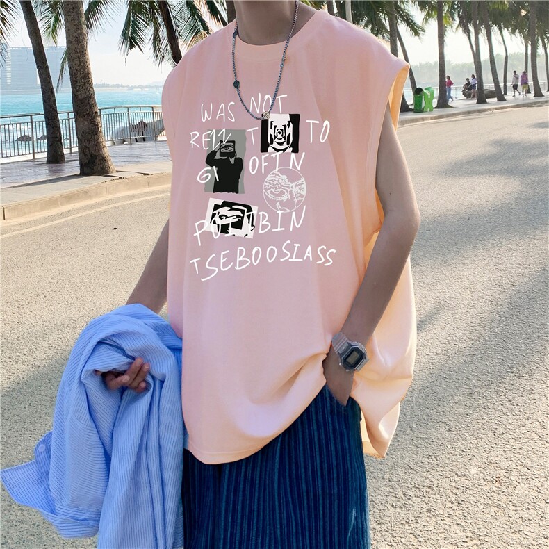 量大图低自动【有货】纯棉背心HD019-1-BX25114-P20，男装背心/马甲，电商019-1