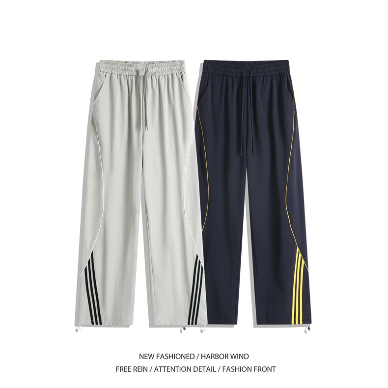2025春季新款潮流条纹户外登山宽松休闲裤B315-K25608-特p35控68,男装休闲裤,电商B315