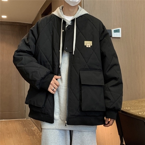 冬季2025新款港风男棉衣棉服青少年情侣装冬装男女外套S273-P118图片