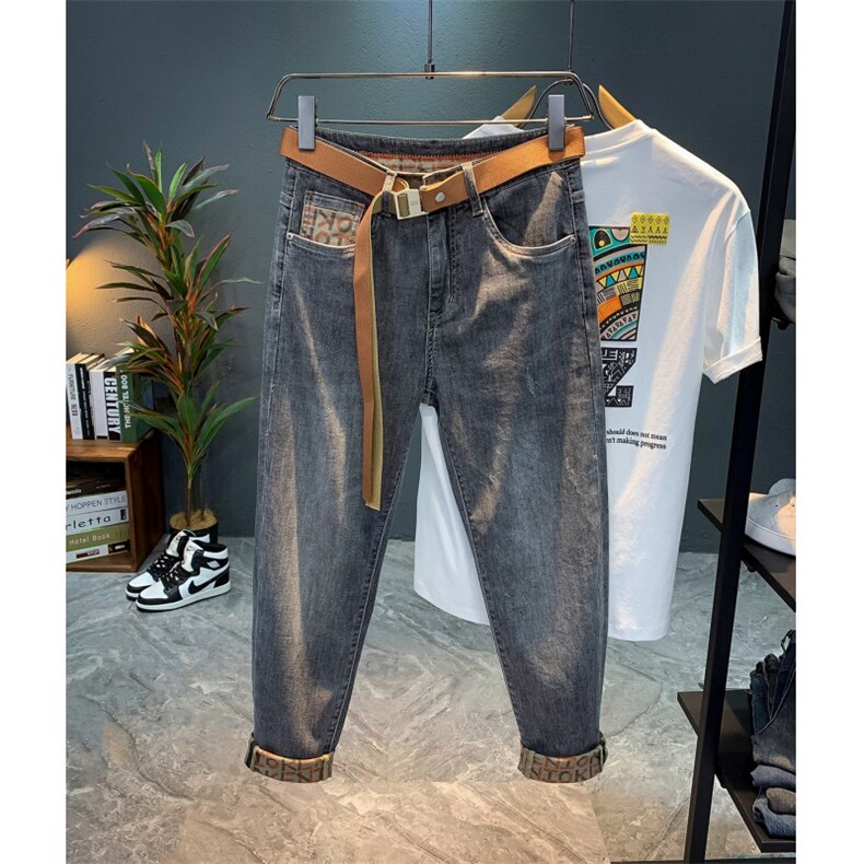 1506-1/KT1171加绒/P56冬季加绒蓝色牛仔裤直筒修身百搭潮牌男,男装牛仔裤,星座1506-1