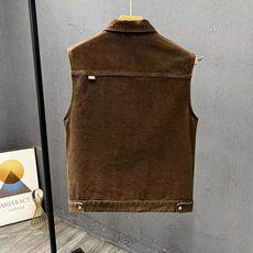 春秋季美式工装牛仔马甲男潮流宽松户外日系坎肩背心外套休闲夹克，男装背心/马甲，星座302B-3