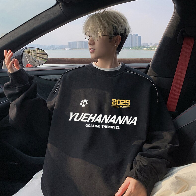 360克重磅图拉链华棉圆领卫衣【有货】C403A-YL25366LL-P45,男装卫衣,电商C403A