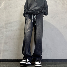 k1086-p55-控78S-3XL现货折皱宽松cleanfit牛仔裤，男装牛仔裤，星座116