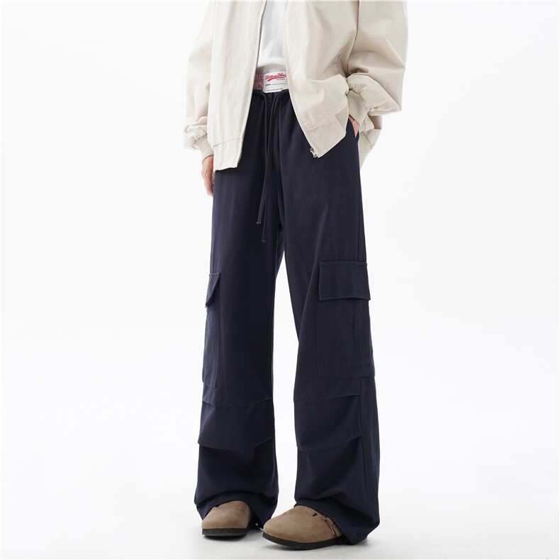2025秋季新款美式潮流拼接腰头宽松工装裤B315-K24355-特p40-控78，男装工装外套，电商B315