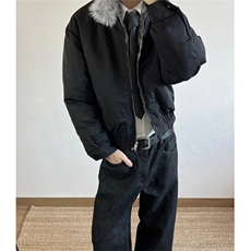 加绒加厚外套男cleanfit重磅立领帆布水洗棉服夹克M8892，男装夹克，星座1116A（原606A-3）