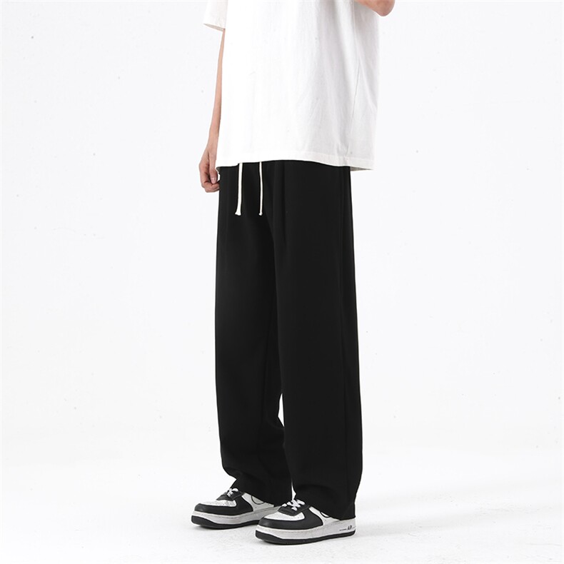 703-K339-P48高品质包边基础款休闲宽松直筒西装裤,男装西服套装,星座703