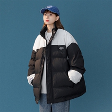 1中性风灯芯绒拼接棉衣女立领棉服女外套女8718P128控168，女装棉衣/棉服，星座226-2