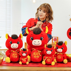 马年吉祥物公仔2026马到成功毛绒玩具福袋小马玩偶摆件可定制logo
