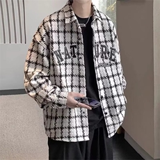 外套男士翻领夹克衫新款春季时尚帅气休闲牛仔褂上衣夹克百搭，男装工装外套，星座1210-1