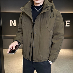 新标连帽轻奢男羽绒服现货高品质情侣保暖外套数据款图片