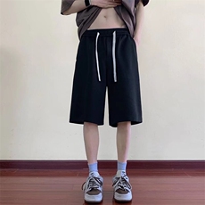 高质量青少年短裤2024新款夏季休闲宽松中五分裤D03-2/P50，男装牛仔裤，星座506