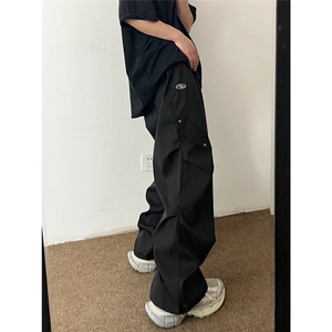 CP1240-P36 美式工装伞兵裤男新款潮牌宽松复古痞帅直筒休闲阔腿,男装工装外套,电商B323A
