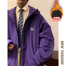 24冬潮牌时尚单板防风防水滑雪服男士加棉加厚保暖外套M77-P160，男装棉衣，电商A001-1