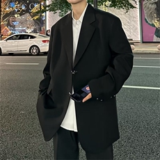 秋季青春流行男夹克文艺潮金属纽扣西服夹克外套W130P75，男装夹克，星座1116-2